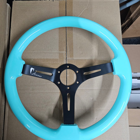 AVENUE MINTY /BLACK SPOKE AS-IS STEERING WHEEL