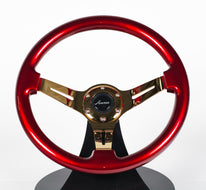 AVENUE CANDY APPLE RED/ GOLD SPOKES STEERING WHEEL (Limited Edition)