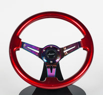 AVENUE CANDY APPLE RED/ NEOCHROME SPOKES STEERING WHEEL (Limited Edition)