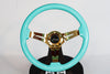 AVENUE MINTY GREEN/ GOLD SPOKES STEERING WHEEL