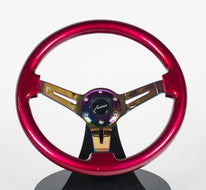 AVENUE CHERRY PEARL/ NEOCHROME SPOKES STEERING WHEEL (LIMITED EDITION)