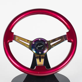 AVENUE CHERRY PEARL/ NEOCHROME SPOKES STEERING WHEEL (LIMITED EDITION)