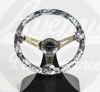 AVENUE ARCTIC DIGI CAMO/ CHROME SPOKES HYDRO DIPPED STEERING WHEEL - Avenue Performance