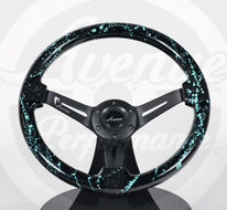AVENUE BLACK BASE/ MINTY SPLATTER/ BLACK SPOKES STEERING WHEEL (LIMITED EDITION) - Avenue Performance