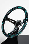 AVENUE BLACK BASE/ MINTY SPLATTER/ CHROME SPOKES STEERING WHEEL (LIMITED EDITION) - Avenue Performance