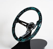 AVENUE BLACK BASE/ MINTY SPLATTER/ CHROME SPOKES STEERING WHEEL (LIMITED EDITION) - Avenue Performance