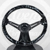 AVENUE BLACK BASE/ WHITE SPLATTER/ BLACK SPOKES STEERING WHEEL (LIMITED EDITION) - Avenue Performance