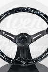 AVENUE BLACK BASE/ WHITE SPLATTER/ BLACK SPOKES STEERING WHEEL (LIMITED EDITION) - Avenue Performance