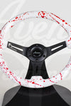 AVENUE BLOOD SPLATTER/ BLACK SPOKES STEERING WHEEL - Avenue Performance