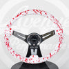 AVENUE BLOOD SPLATTER/ CHROME SPOKES STEERING WHEEL - Avenue Performance