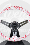 AVENUE BLOOD SPLATTER/ CHROME SPOKES STEERING WHEEL - Avenue Performance