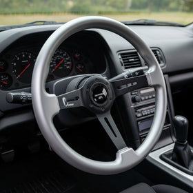 AVENUE SILVER SHIMMER / BLACK SPOKES STEERING WHEEL (ONE-OFF)