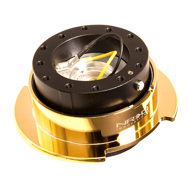 NRG 2.5 SERIES QUICK RELEASE BLACK BODY W/ GOLD RING SRK 250BK/CGD