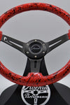 AVENUE RED BASE/ BLACK SPLATTER/ BLACK SPOKES STEERING WHEEL (LIMITED EDITION)
