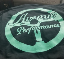 AVENUE PERFORMANCE STEERING WHEEL SHIRT (Black & Minty)