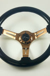 AVENUE RAVEN BLACK W/ BRONZE SPOKES STEERING WHEEL