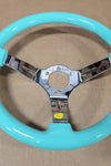 AVENUE MINTY / CHROME SPOKES AS-IS STEERING WHEEL