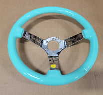 AVENUE MINTY / CHROME SPOKES AS-IS STEERING WHEEL