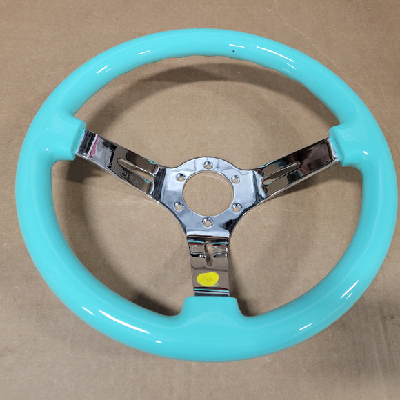 AVENUE MINTY / CHROME SPOKES AS-IS STEERING WHEEL