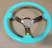 AVENUE MINTY/ BRONZE CHROME SPOKES AS-IS STEERING WHEEL