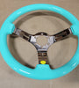 AVENUE MINTY/ BRONZE CHROME SPOKES AS-IS STEERING WHEEL