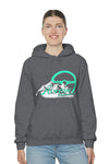 Avenue Mountain Design Unisex Hoodie Minty/ Heather Grey