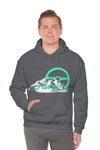 Avenue Mountain Design Unisex Hoodie Minty/ Heather Grey