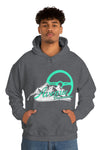Avenue Mountain Design Unisex Hoodie Minty/ Heather Grey