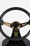 AVENUE CARBON FIBER/ GOLD SPOKES STEERING WHEEL (1 OF 2)