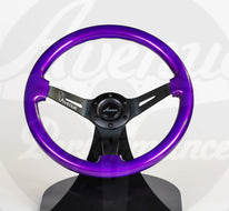 AVENUE ELECTRIC PURPLE/ BLACK SPOKES STEERING WHEEL