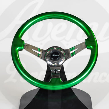 AVENUE KRYPTONITE/ CHROME SPOKES STEERING WHEEL