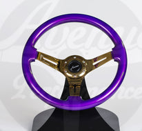 AVENUE ELECTRIC PURPLE W/ GOLD SPOKES  STEERING WHEEL