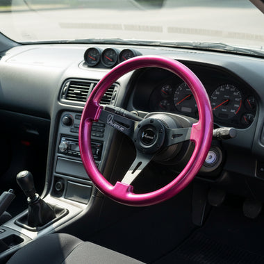 AVENUE PERSIAN PINK/ BLACK SPOKES STEERING WHEEL