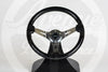 AVENUE RAVEN BLACK/ CHROME SPOKES STEERING WHEEL