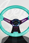 AVENUE MINTY GREEN/ NEOCHROME SPOKES STEERING WHEEL