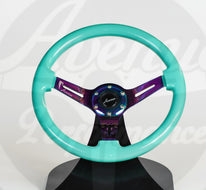 AVENUE MINTY GREEN/ NEOCHROME SPOKES STEERING WHEEL