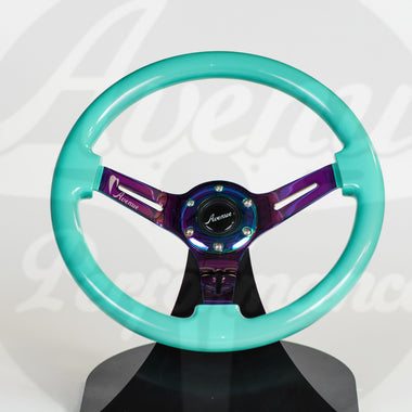 AVENUE MINTY GREEN/ NEOCHROME SPOKES STEERING WHEEL