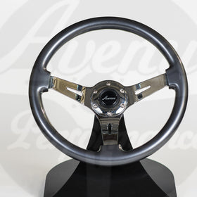 AVENUE TITANIUM/ CHROME SPOKES STEERING WHEEL