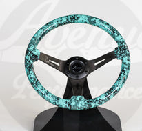 AVENUE MINTY DIGI CAMO/ BLACK SPOKES HYDRO DIPPED STEERING WHEEL