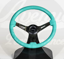 AVENUE MINTY GREEN/ BLACK SPOKES STEERING WHEEL