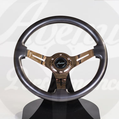 AVENUE TITANIUM W/ BRONZE SPOKES STEERING WHEEL