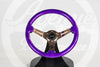 AVENUE ELECTRIC PURPLE W/ BRONZE SPOKES STEERING WHEEL