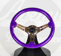 AVENUE ELECTRIC PURPLE W/ BRONZE SPOKES STEERING WHEEL