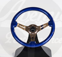 AVENUE DAYTONA BLUE W/ BRONZE SPOKES STEERING WHEEL