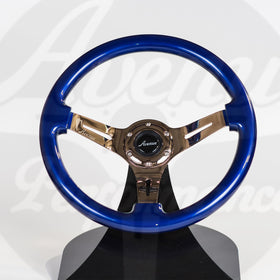 AVENUE DAYTONA BLUE W/ BRONZE SPOKES STEERING WHEEL