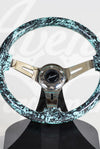AVENUE MINTY DIGI CAMO/ CHROME SPOKES HYDRO DIPPED STEERING WHEEL