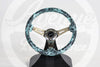 AVENUE MINTY DIGI CAMO/ CHROME SPOKES HYDRO DIPPED STEERING WHEEL
