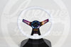 AVENUE COSMIC WHITE/ NEOCHROME SPOKES STEERING WHEEL