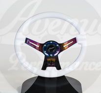 AVENUE COSMIC WHITE/ NEOCHROME SPOKES STEERING WHEEL