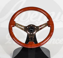 AVENUE WOODGRAIN W/ BRONZE SPOKES STEERING WHEEL